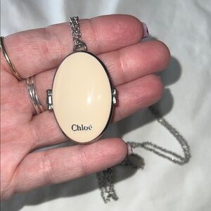 ❤️ Vintage Chloe Bianca Solid perfume Necklace.